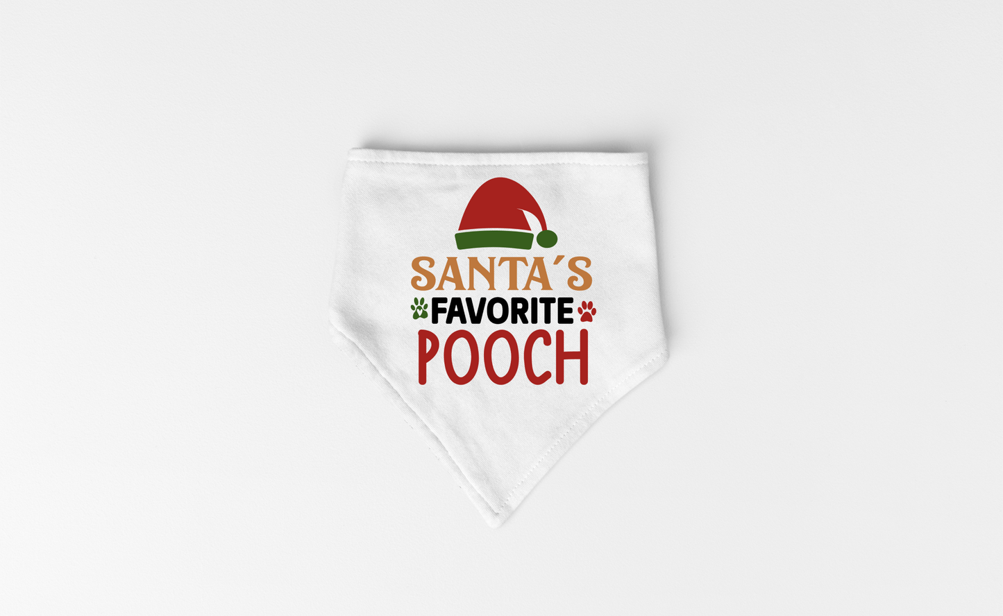 Santa's Favorite Pooch - Festive Dog Bandana